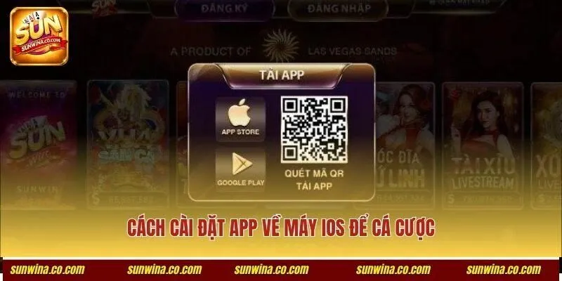 Cách cài đặt app về máy iOS để cá cược