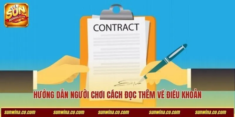Hướng dẫn người chơi cách đọc thêm về điều khoản