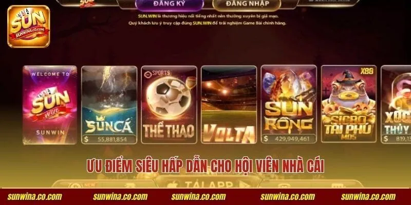 Ưu điểm siêu hấp dẫn cho hội viên cổng game
